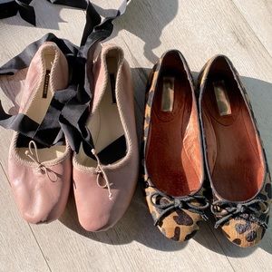 Two pairs of flat shoes
